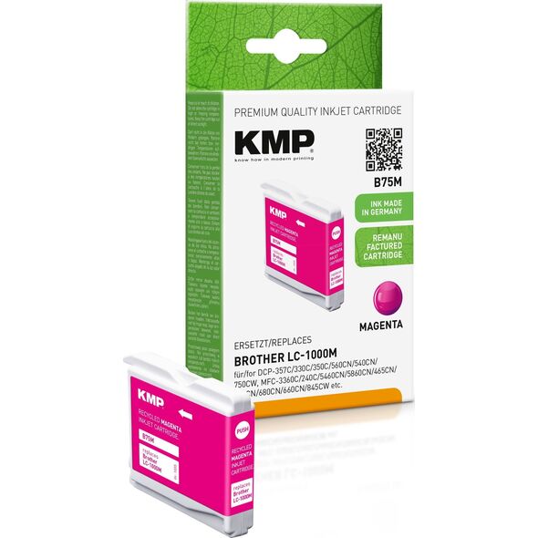 KMP Printtechnik AG KMP Patrone Brother LC-1000M LC51M 400 S. magenta remanufactured