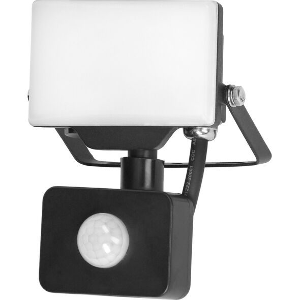 Naświetlacz Orno PORTO S LED 10W naświetlacz z PIR, 800lm, IP44, 4000K, aluminium + poliwęglan