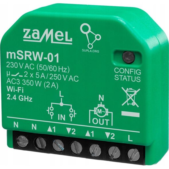 Zamel Sterownik rolet WI-FI mSRW-01 SPL10000022