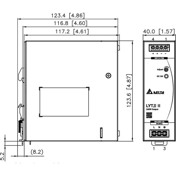 Delta ZASILACZ IMPULSOWY DRL-12V240W-1EN Delta Electronics