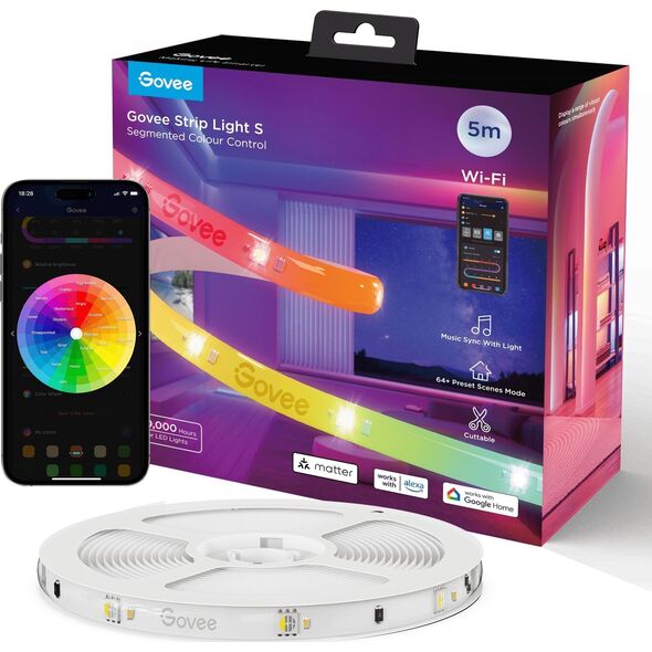 Taśma LED Govee Govee WiFi RGBICW Smart PRO LED pásek 10m MATTER - extra odolný