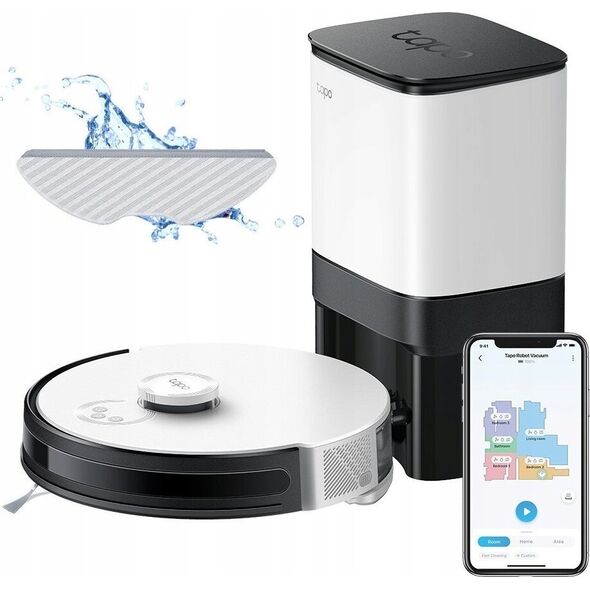 TP-Link TP-Link Tapo RV30 Plus robotický vysavač s mopem a stanicí (LiDAR, gyroskop, 2,4 GHz, BT)