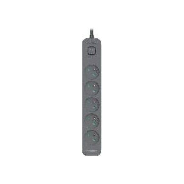 Listwa zasilająca Tracer Listwa zasilająca antyprzepięciowa TRACER Power Line+ 3,0 m Graphite (5 gniazd)