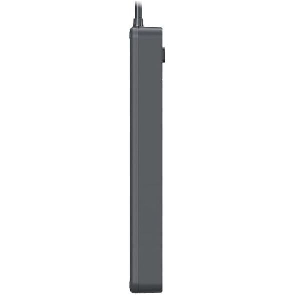 Listwa zasilająca Tracer Listwa zasilająca antyprzepięciowa TRACER Power Line+ 3,0 m Graphite (5 gniazd)