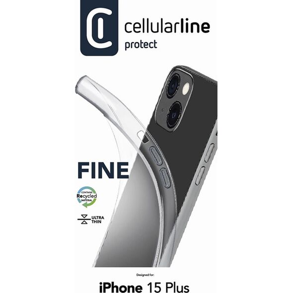 Cellular Line Cellularline Fine - Etui iPhone 15 Plus (przezroczysty)