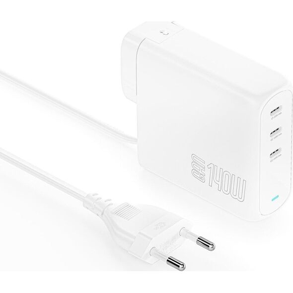 Ładowarka 4smarts 4smarts Ladegerät GaN Flex Pro 140W 3 USB-C, weiß