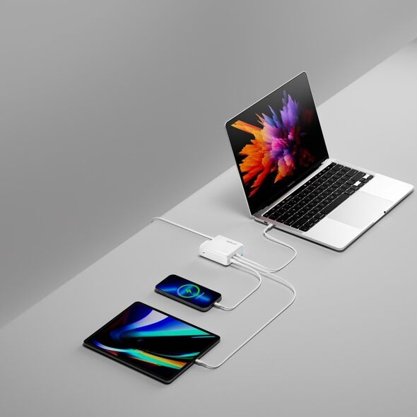 Ładowarka 4smarts 4smarts Ladegerät GaN Flex Pro 140W 3 USB-C, weiß