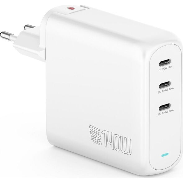 Ładowarka 4smarts 4smarts Ladegerät GaN Flex Pro 140W 3 USB-C, weiß