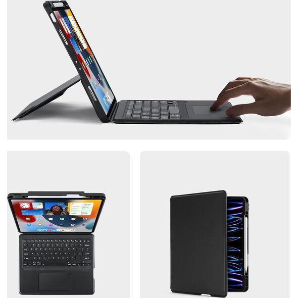 Dux Ducis DUX DUCIS etui DK składane z klawiaturą bezprzewodową do iPad Pro 12.9 (2020/2021/2022) czarne