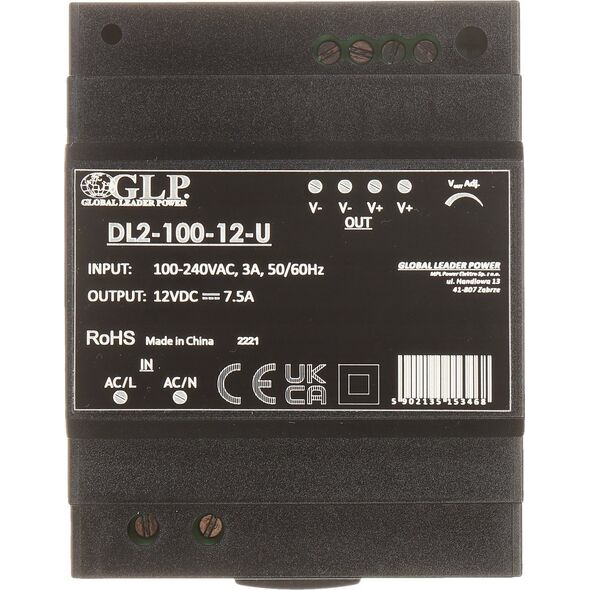 GLP ZASILACZ IMPULSOWY DL2-100-12-U