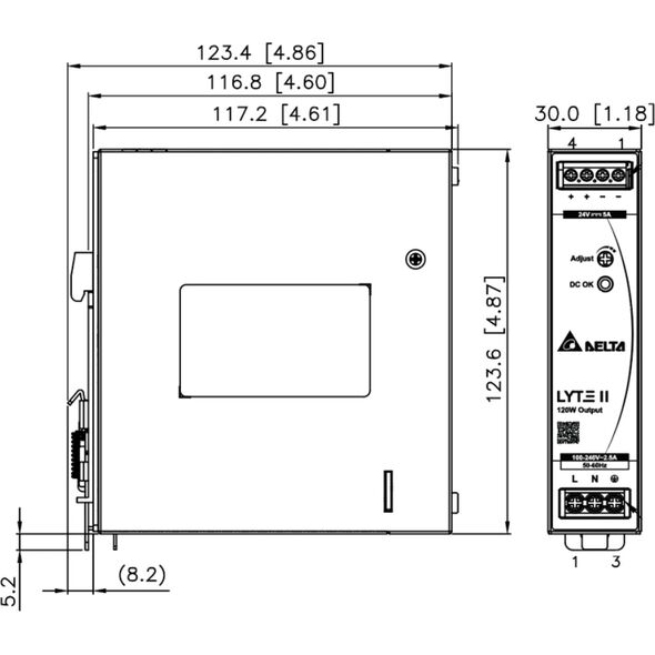 Delta ZASILACZ IMPULSOWY DRL-12V120W-1EN Delta Electronics