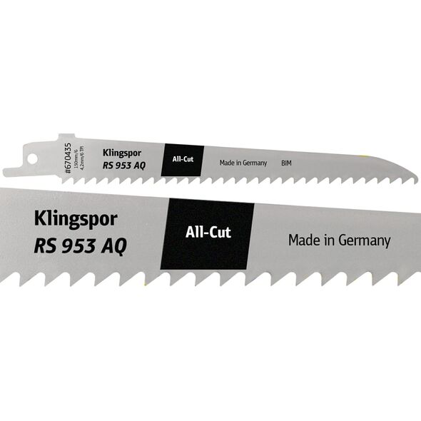 Klingspor KLINGSPOR BRZESZCZOT DO PIŁY SZABLASTEJ 150x19x1,27mm RS 953 AQ /5szt.