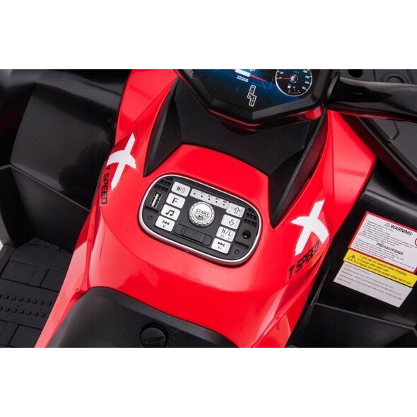 Lean Cars Quad Na Akumulator S615 Czerwony 24V