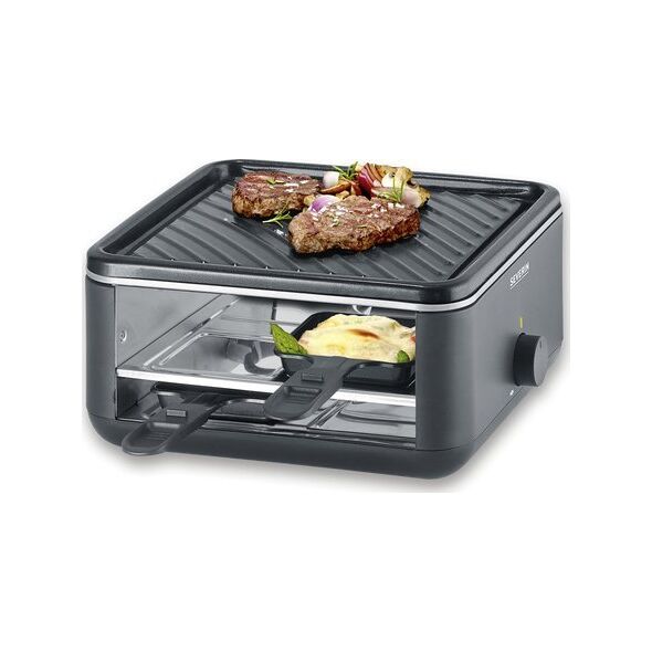 Grill elektryczny Severin Severin RG 2360 grill raclette 4 os. 800 W Czarny