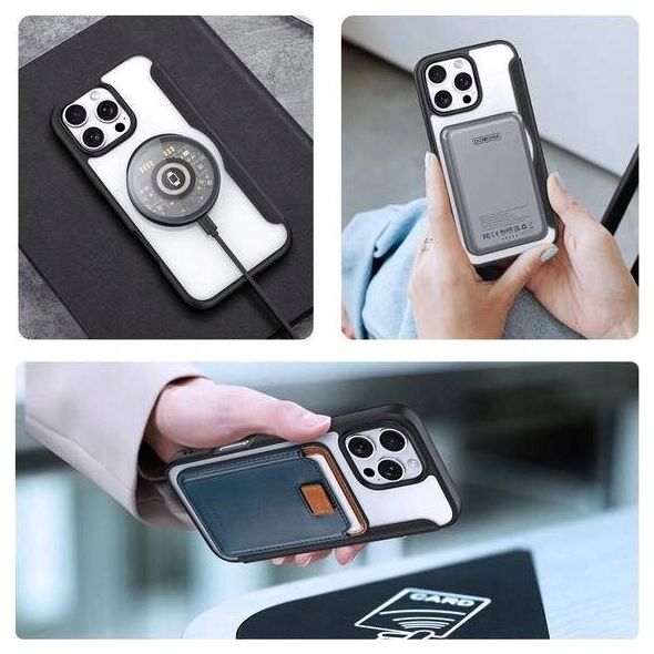 Etui Dux Ducis Skin X Pro na iPhone 16 Pro z MagSafe i klapką - czarne
