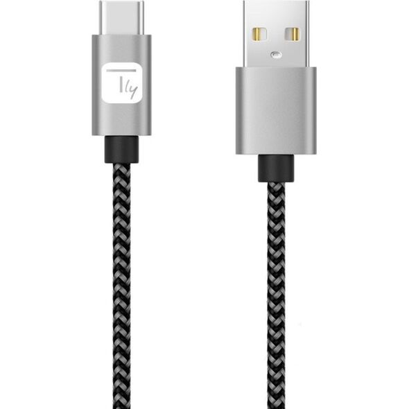 Kabel USB 2.0 Typ-C na Typ-A 1m 3A Szybkie Ładowanie w Oplocie