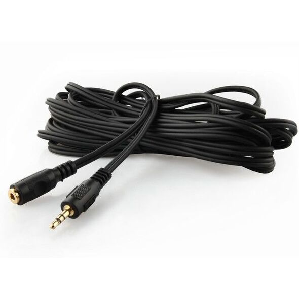 Kabel Gembird Jack 3.5mm - Jack 3.5mm 5m czarny (CCA421S5M)