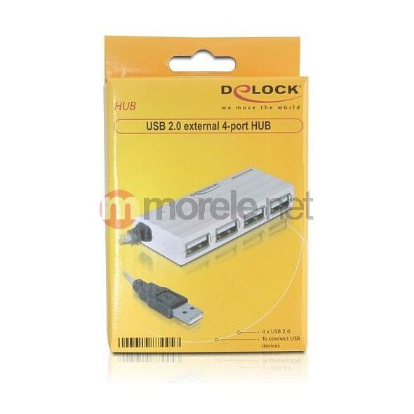 HUB USB Delock 4x USB-A 2.0 (87445)