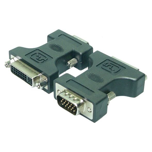 Adapter AV LogiLink DVI-I - D-Sub (VGA) czarny (AD0002)