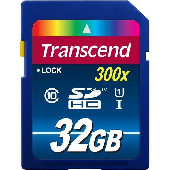 Karta Transcend 300x SDHC 32 GB Class 10 UHS-I/U1  (TS32GSDU1)