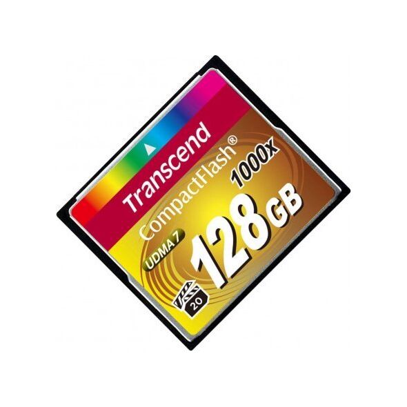 Karta Transcend 1000x Compact Flash 128 GB  (TS128GCF1000)