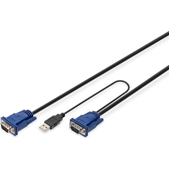 Digitus Kable KVM, 5m, Czarny (DS-19233)