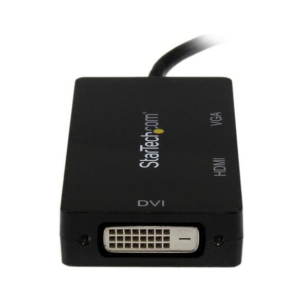 Adapter AV StarTech DisplayPort Mini - HDMI - D-Sub (VGA) - DVI-D czarny (MDP2VGDVHD)