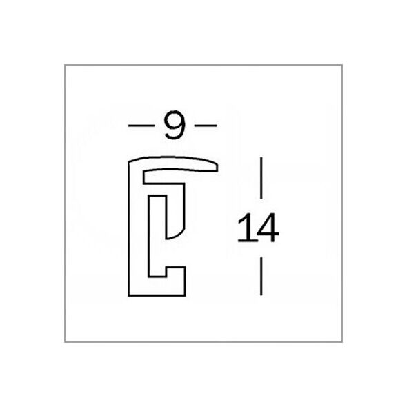 Ramka Walther New Lifestyle, 21x29,7, A4, plastikowa, czarna (KV130B)