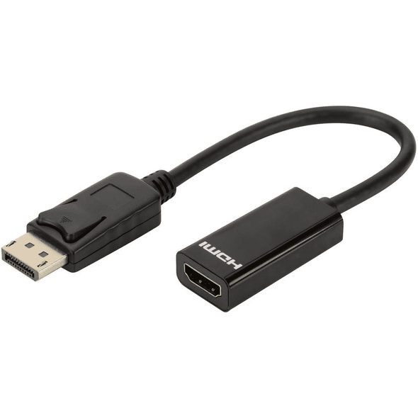 Adapter AV Digitus DisplayPort - HDMI czarny (AK-340400-001-S)