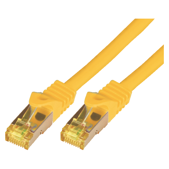 Mcab Patchcord, Cat7, S-FTP, PIMF, LSZH, 5m, żółty (3784)