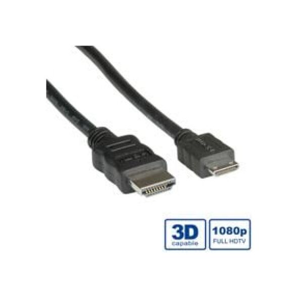 Kabel Roline 2m czarny (11.04.5580)