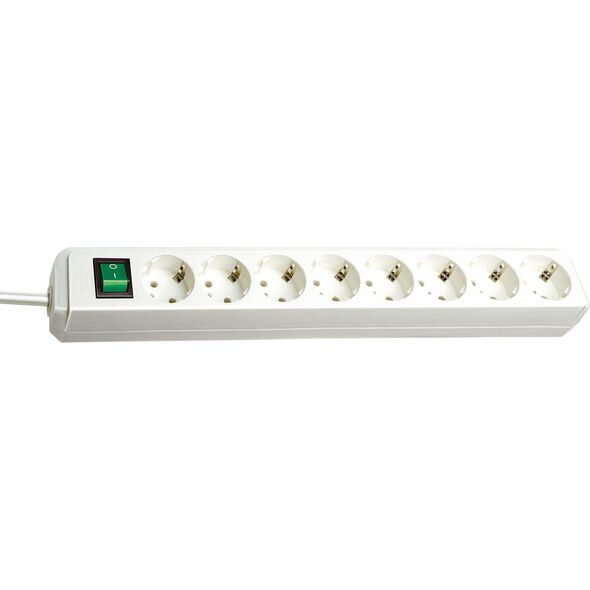 Listwa zasilająca Brennenstuhl Eco-Line przeciwprzepięciowa 8 gniazd 3 m biała (1159320018)