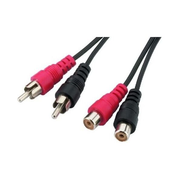Kabel RCA (Cinch) x2 - RCA (Cinch) x2 3m czarny (KPO2661)