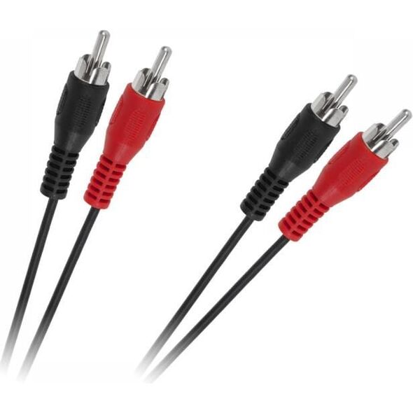 Kabel RCA (Cinch) x2 - RCA (Cinch) x2 3m czarny (KPO2610-3)
