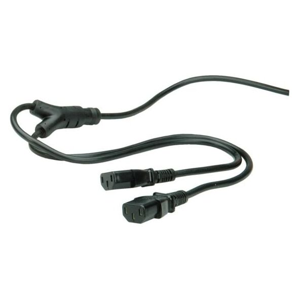 Kabel zasilający Value prosty Y 2xIEC 2m (19.99.1022)