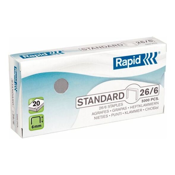 Rapid Zszywki 26x6 STD, 5000 szt. (24861800)