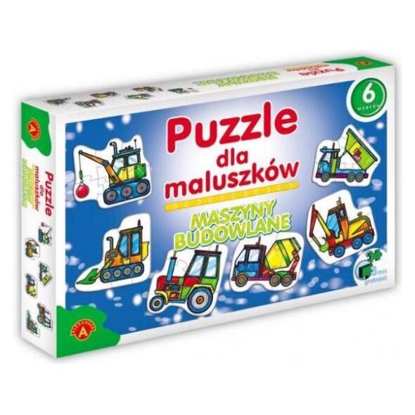 Alexander Puzzle dla maluszków - Maszyny Budowlane - 0541