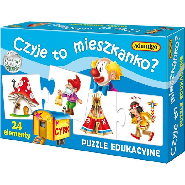 Adamigo Układanka Czyje to mieszkanko? Puzzle (6656)