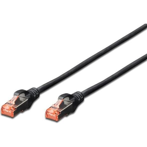 Digitus RJ45 S/FTP Cat6 0.25m Czarny (DK-1644-0025/BL)