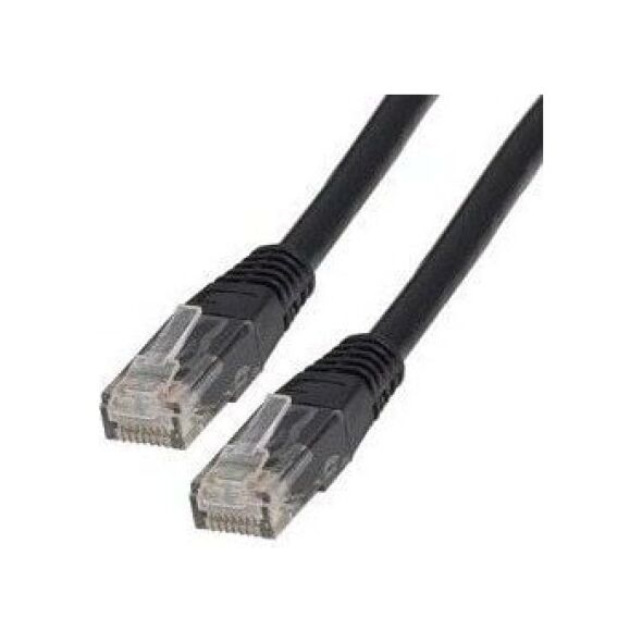 Lynx CS Patchcord, Cat5E, UTP, 0.25m, czarny (PK-UTP5E-0025-BLK)