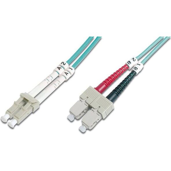 Digitus Patchcord światłowodowy, OM4, LC-SC, 1m (DK-2532-01-4)