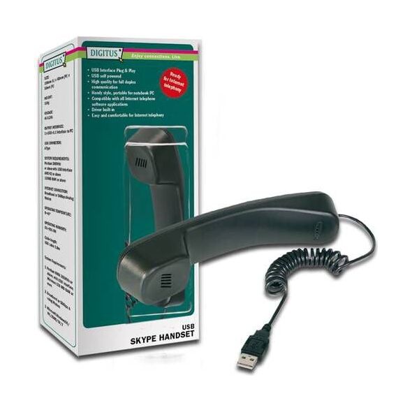 Digitus Słuchawka Skype USB (DA-70772)