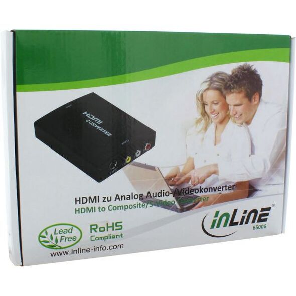 Adapter AV InLine HDMI - S-Video - RCA (Chinch) czarny (65006)