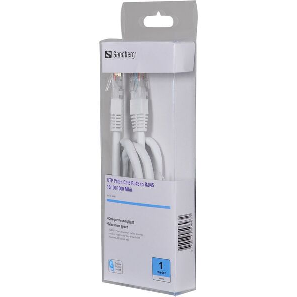 Sandberg Patchcord CAT6, UTP, 1m (506-93)