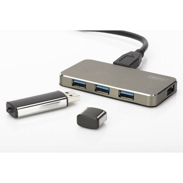 HUB USB Digitus 4x USB-A 3.0 (DA-70240)