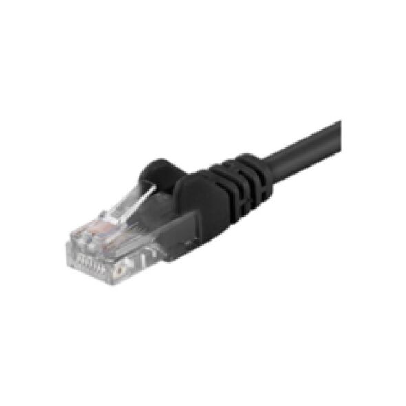 MicroConnect Patchcord U/UTP CAT5e, 25m, czarny (UTP525S)