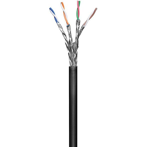MicroConnect Kabel CAT 6, S/FTP, 100m, czarny (KAB028-100)