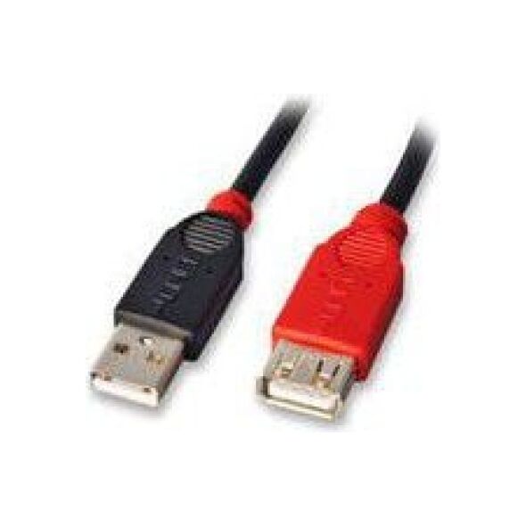 Kabel USB Lindy USB-A - USB-A 5 m Czarny (42817)