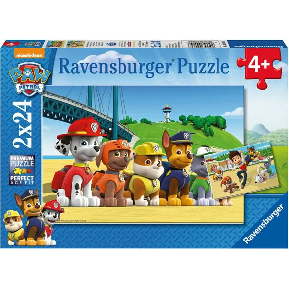 Ravensburger 2x24 Psi Patrol Bohaterskie szczeniaki - 090648