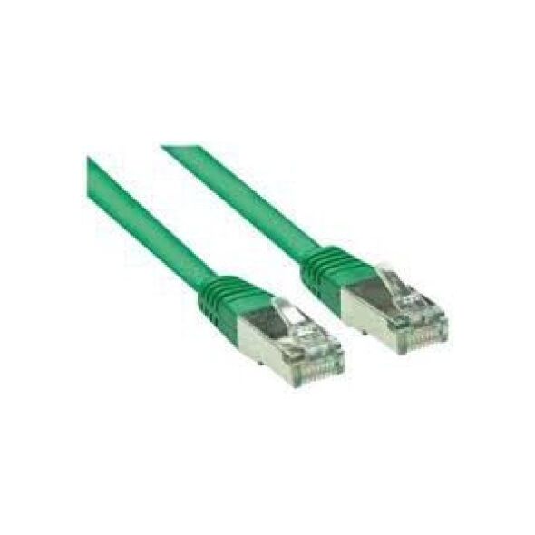 Goobay Patchcord F/UTP, Cat5e, 0.50m, zielony (75111-0.5g)